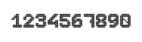 7×9数字点阵字体 ddN79BA1162