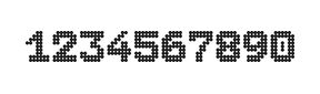 7×9数字点阵字体 ddN79BA1165