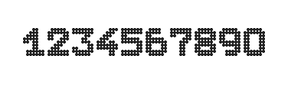 7×9数字点阵字体 ddN79BA1219