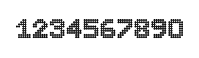7×9数字点阵字体 ddN79BA1220