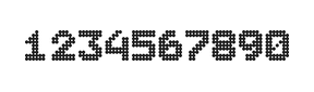 7×9数字点阵字体 ddN79BA1317