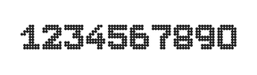 7×9数字点阵字体 ddN79BA1379