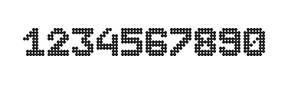 7×9数字点阵字体 ddN79BA1418