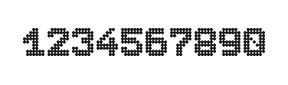 7×9数字点阵字体 ddN79BA1646