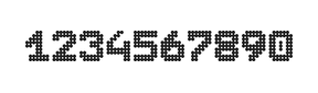 7×9数字点阵字体 ddN79BA1682