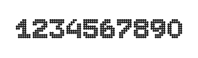 7×9数字点阵字体 ddN79BA1686
