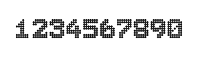 7×9数字点阵字体 ddN79BA1690