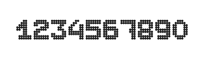 7×9数字点阵字体 ddN79BA1697