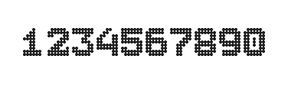 7×9数字点阵字体 ddN79BA1702