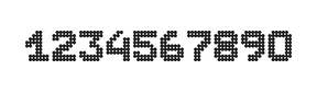 7×9数字点阵字体 ddN79BA1716