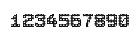 7×9数字点阵字体 ddN79BA1741