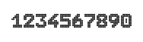 7×9数字点阵字体 ddN79BA1751