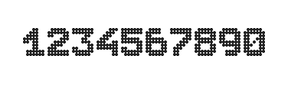 7×9数字点阵字体 ddN79BA1758