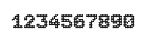 7×9数字点阵字体 ddN79BA1769