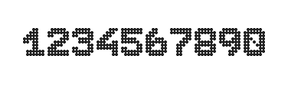 7×9数字点阵字体 ddN79BA1772