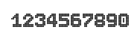 7×9数字点阵字体 ddN79BA1781