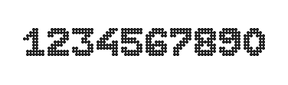 7×9数字点阵字体 ddN79BA1791