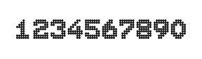 7×9数字点阵字体 ddN79BA1812