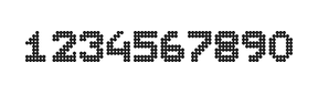 7×9数字点阵字体 ddN79BA1813