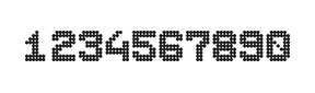 7×9数字点阵字体 ddN79BA1823