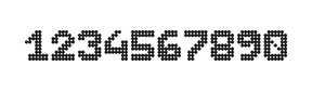 7×9数字点阵字体 ddN79BA1879