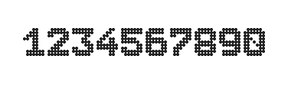 7×9数字点阵字体 ddN79BA1949