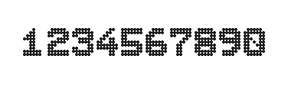 7×9数字点阵字体 ddN79BA1957