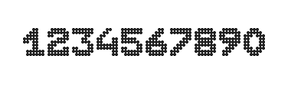 7×9数字点阵字体 ddN79BA1961