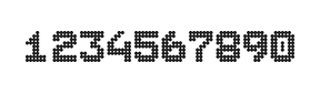 7×9数字点阵字体 ddN79BA1978