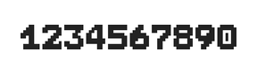 7×9数字点阵字体 ddN79BB0033
