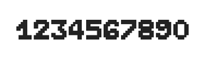 7×9数字点阵字体 ddN79BB0037