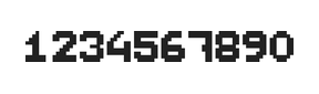 7×9数字点阵字体 ddN79BB0056