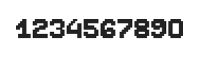 7×9数字点阵字体 ddN79BB0065