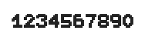 7×9数字点阵字体 ddN79BB0071