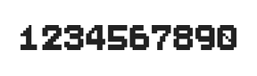 7×9数字点阵字体 ddN79BB0079