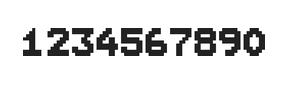 7×9数字点阵字体 ddN79BB0094