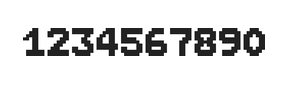 7×9数字点阵字体 ddN79BB0193