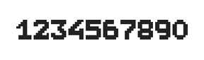 7×9数字点阵字体 ddN79BB0321