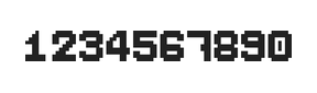 7×9数字点阵字体 ddN79BB0324
