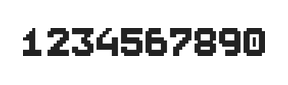 7×9数字点阵字体 ddN79BB0376