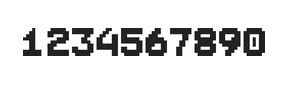 7×9数字点阵字体 ddN79BB0409
