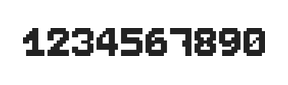 7×9数字点阵字体 ddN79BB0412