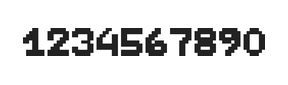 7×9数字点阵字体 ddN79BB0415