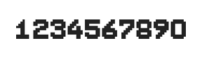 7×9数字点阵字体 ddN79BB0422