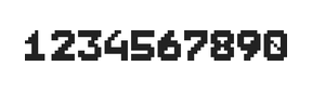 7×9数字点阵字体 ddN79BB0449