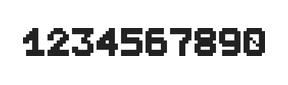 7×9数字点阵字体 ddN79BB0489