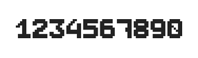 7×9数字点阵字体 ddN79BB0499