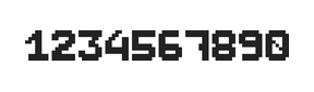 7×9数字点阵字体 ddN79BB0618