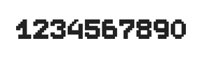 7×9数字点阵字体 ddN79BB0619