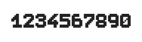 7×9数字点阵字体 ddN79BB0637